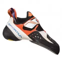 LA SPORTIVA CHAUSSON FE SOLUTION WHITE/LILY ORANGE Chaussons d'escalade 1-108229