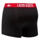 LACOSTE BOXERS PACKX3 NOIR ROUGE Sous-Vêtements Mode Lifestyle 1-104591