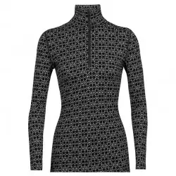 ICEBREAKER TS FE ML VERTEX 250 1/2 ZIP ALPINE GEO T-Shirts Randonnée - Polos Randonnée 1-107901