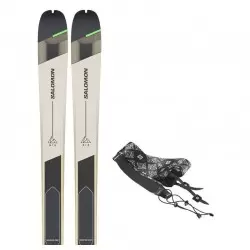 SALOMON SKI SET T MTN 86 CARBON + SKINS Ski Freeride 1-107974