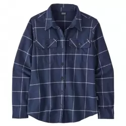 PATAGONIA CHEM FE ML FJORD FLANNEL WOODLAND NEW NAVY Chemises Randonnée 1-108060