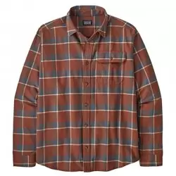 PATAGONIA CHEM ML FJORD FLANNEL LW GRAFT SISU BROWN Chemises Randonnée 1-108066