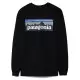 PATAGONIA TS P6 LOGO BLACK T-Shirts Randonnée - Polos Randonnée 1-108070