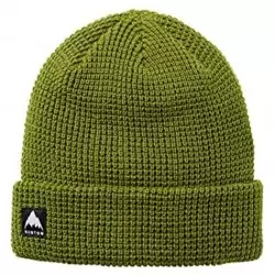 BURTON SNOWBOARD BONNET WAFFLE CALLA GREEN Bonnets Ski - Bonnets Snow 1-109239