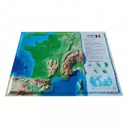 CARTE 3D RELIEF FRANCE PHYSIQUE Caméra Randonnée - Vidéo Randonnée - GPS Randonnée 1-110550