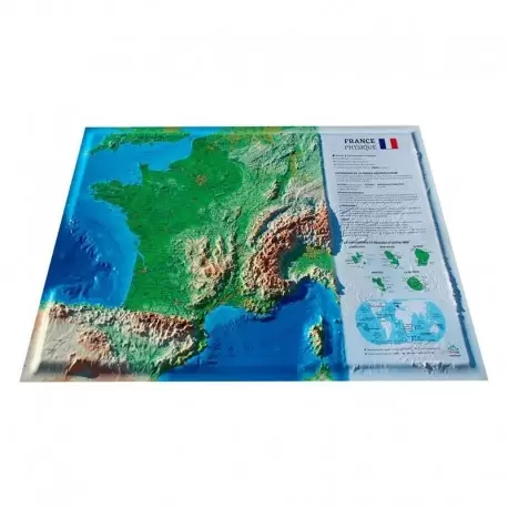 CARTE 3D RELIEF FRANCE PHYSIQUE Caméra Randonnée - Vidéo Randonnée - GPS Randonnée 1-110550