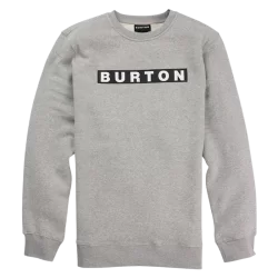 BURTON SNOWBOARD SWEAT VAULT CREX GRAY HEATHER Sweat Skateboard 1-113336