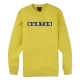 BURTON SNOWBOARD SWEAT VAULT CREW SULFUR Sweat Skateboard 1-113347