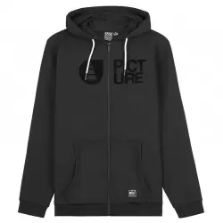SWEAT CAP ZIP BASEMENT FLOCK    