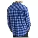 CHEMISE FAVORITE FLANNEL SLATE BLUE    