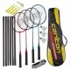 DUNLOP C BR TOURNAMENT 4 PLAYER SET G4 Raquettes Badminton 1-120139