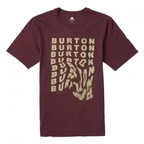 BURTON SNOWBOARD TS VIRGA ALMANDINE T-shirts Skateboard / Polos Skateboard / Chemises Skateboard 1-118649