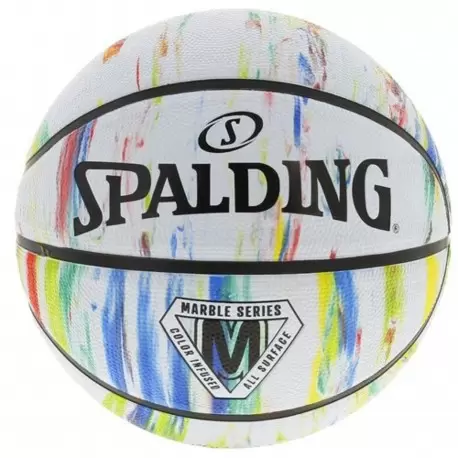 SPALDING MARBLE SERIES RAINBOW SZ7 RUBBER BASKETBALL Accessoires Basket 1-121018