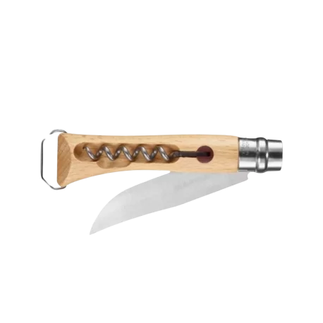 OPINEL COUTEAU N°10 TIRE BOUCHON DECAPSULEUR HETRE Accessoires Camping 1-123872