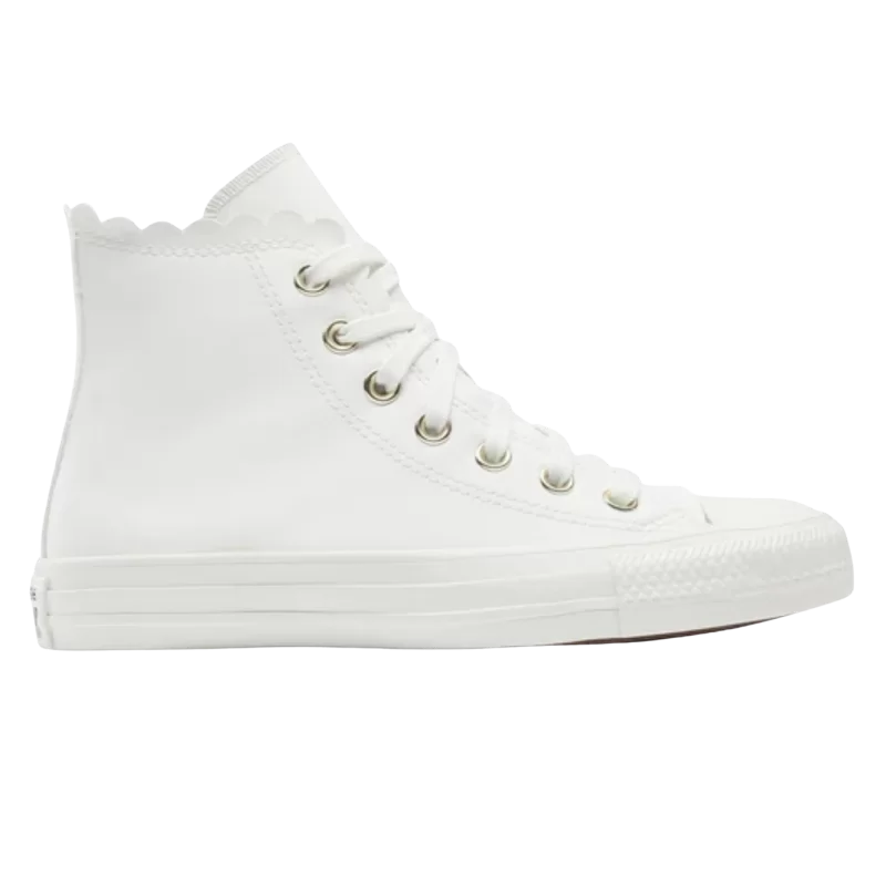 CONVERSE CTAS HI VINTAGE WHITE EGRET GOLD Chaussures Sneakers spo