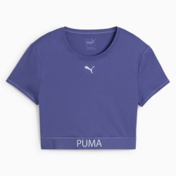 W PUMA STRONG TEE - SHORT    