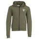 * CARDIGAN ZIPPE AVEC CAPUCHE EN MOLLETON    