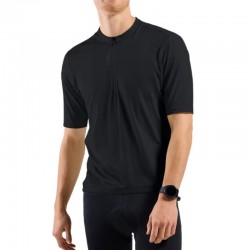 T-SHIRT S/U COLLAR S/S 1/2 ZIP ESSENTIAL    