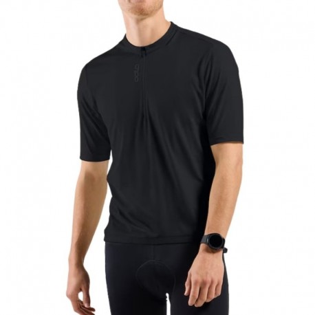T-SHIRT S/U COLLAR S/S 1/2 ZIP ESSENTIAL    