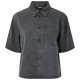 PCSMIDI SS DENIM SHIRT    