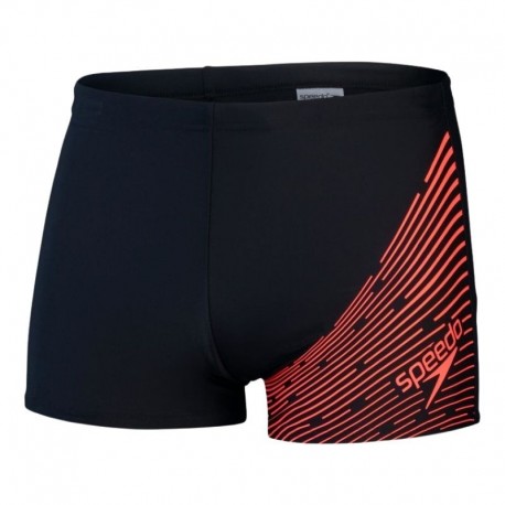 ECO MEDLEY LOGO AQSH BLA/RED    