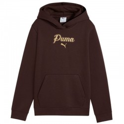 ESS SCRIPT GLITTER HOODIE FL G    