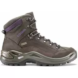 LOWA Chaussure renegade gore tex mid femme marron aubergine lowa Chaussures semi-montantes Randonnée 1-49809