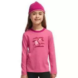 ICEBREAKER Tee shirt fille manches longues icebreaker tech crew rose merino Sous-vêtements Ski Snow 1-60507