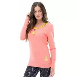 PICTURE Sweat femme picture organic zuni corail collier jaune fluo Pulls Mode Lifestyle / Sweats Mode Lifestyle 1-63035