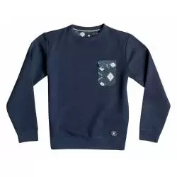 DC SHOES Pull coton junior dc shoes holgate bleu iris T-shirts Skateboard / Polos Skateboard / Chemises Skateboard 1-64890