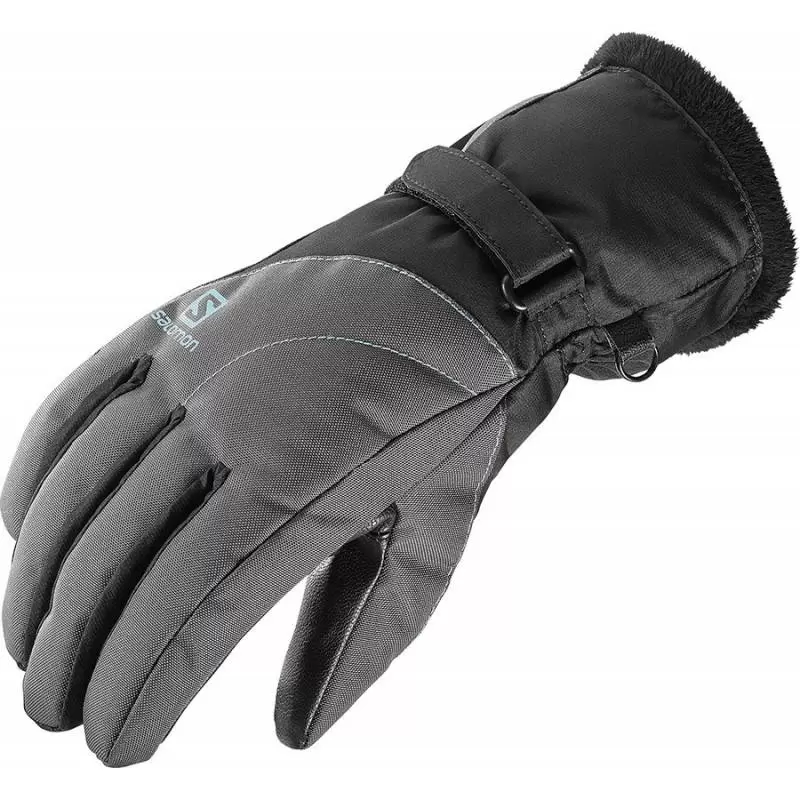 SALOMON Gants ski femme salomon force gtx noir gris grey galet Gant