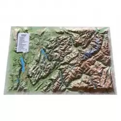 CARTE 3D RELIEF MT BLANC ET REGION Caméra Randonnée - Vidéo Randonnée - GPS Randonnée 1-88311