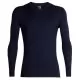 ICEBREAKER TS ML OASIS 200 MIDNIGHT NAVY T-Shirts Randonnée - Polos Randonnée 1-84918