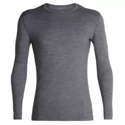 ICEBREAKER TS ML OASIS 200 GRITSTONE HTHR T-Shirts Randonnée - Polos Randonnée 1-92032