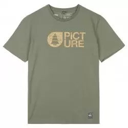 PICTURE TS MC BASEMENT CORK DUSTY OLIVE T-Shirts Mode Lifestyle / Polos Mode Lifestyle / Chemises Mode Lifestyle 1-99161