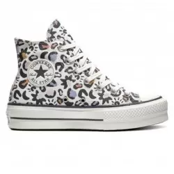 CONVERSE CHUCK TAYLOR ALL STAR LIFT EGGRET MULTI BLACK Chaussures Sneakers 1-100261