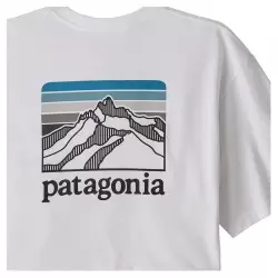 PATAGONIA TS LINE LOGO RIDGE POCKET DARK BOREALIS GREEN T-Shirts Randonnée - Polos Randonnée 1-100221