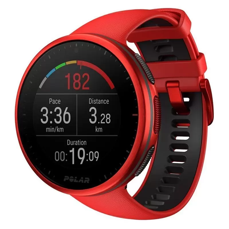 POLAR GPS VANTAGE V2 - RED + CEINTURE Objets Connectés Homme