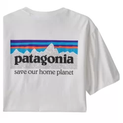 PATAGONIA TS P6 MISSION REGENERATIVE WHITE T-Shirts Randonnée - Polos Randonnée 1-100210