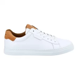 SCHMOOVE CH LOIS SPARK CLAY NAPPA SUEDE WHITE ABRICOT Chaussures Sneakers 1-102408