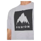 BURTON SNOWBOARD TS MOUNTAIN HIGH GRAY HEATHER T-shirts Skateboard / Polos Skateboard / Chemises Skateboard 1-109181